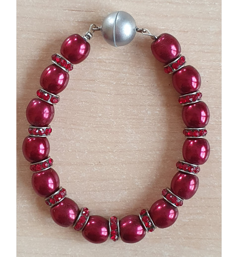 Perlen Armband rot