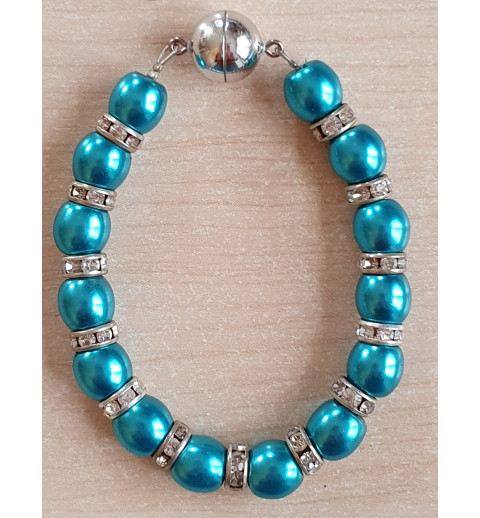 Perlen Armband türkis