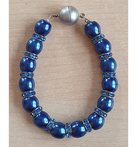 Perlen Armband blau