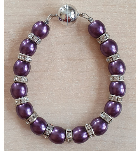 Perlen Armband violette