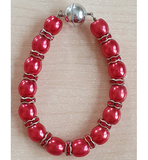 Perlen Armband rot