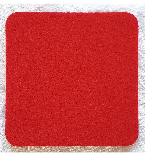 Filz Untersetzer rot