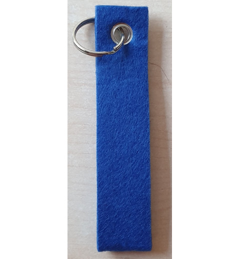 Filz Schlüsselanhänger blau