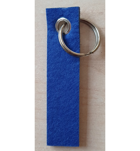 Filz Schlüsselanhänger blau