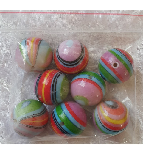Kunststoff Perlen bunt