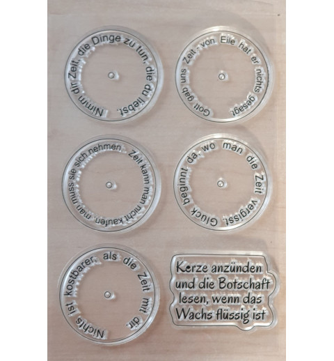 Clear Stamps Sprüche für Teelicht