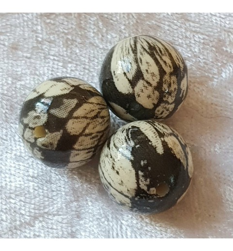 Kunststoff Perle schwarz