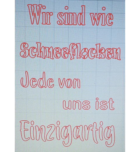 Schablone Wir sind wie.....