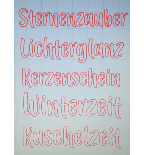 Schablone Sternenzauber