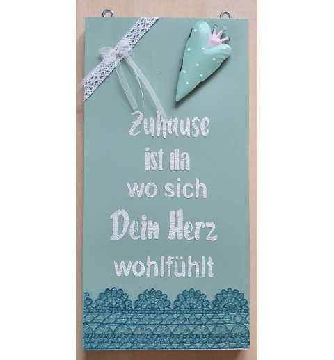 Schild Zuhause....