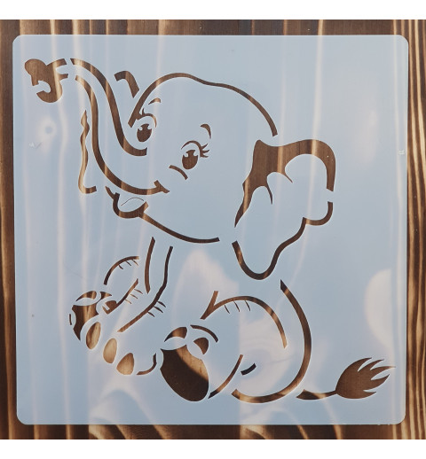 Schablone Elefant