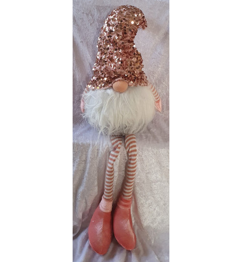 Wichtel mit Pailletten rosa