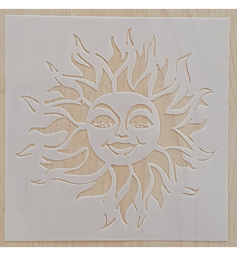 Schablone Sonne