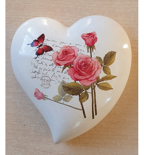 Porzellan Herz Rosen