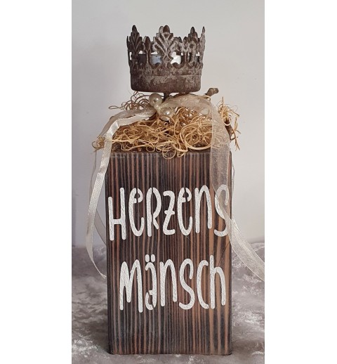 Teelicht Herzens Mänsch