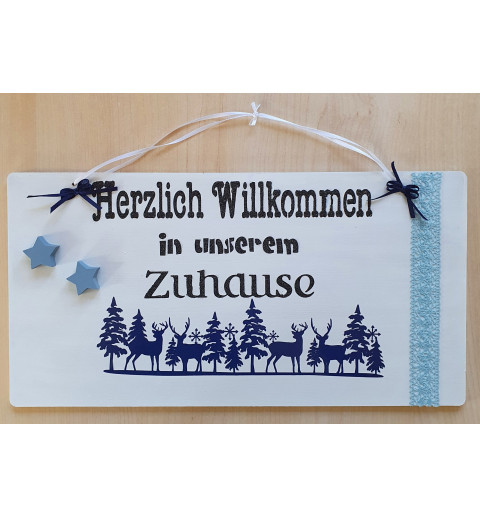 Schild Herzlich Willkommen....