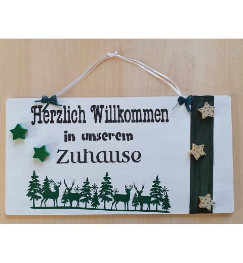 Schild Herzlich Willkommen....