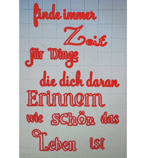 Schablone finde immer Zeit....