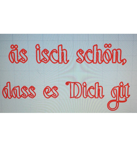 Schablone äs isch schön.....
