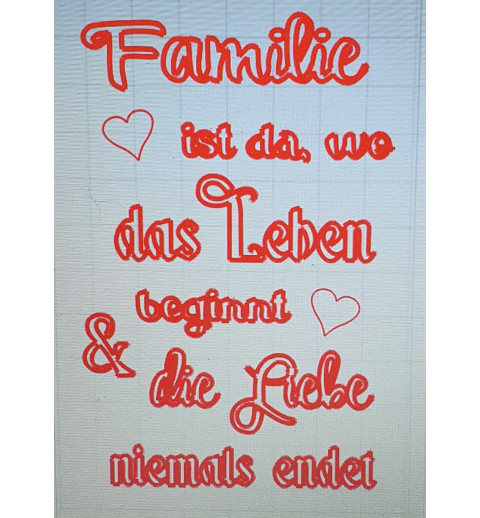Schablone Familie ist da.....