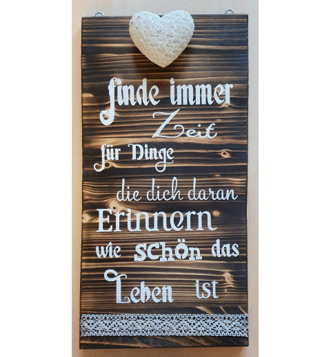 Schild Zeit....