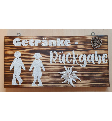 Schild Getränke-Rückgabe