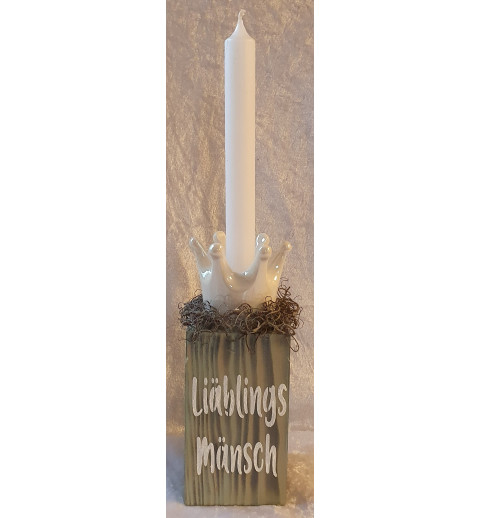 Kerzenständer Liäblings Mänsch eucalyptus