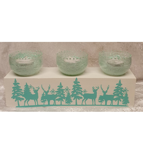 Teelicht Balken mint