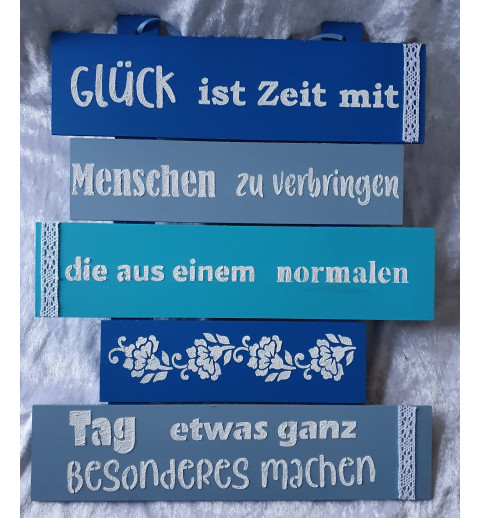Schild Glück ist...
