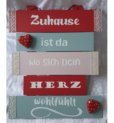 Schild Zuhause ist da....