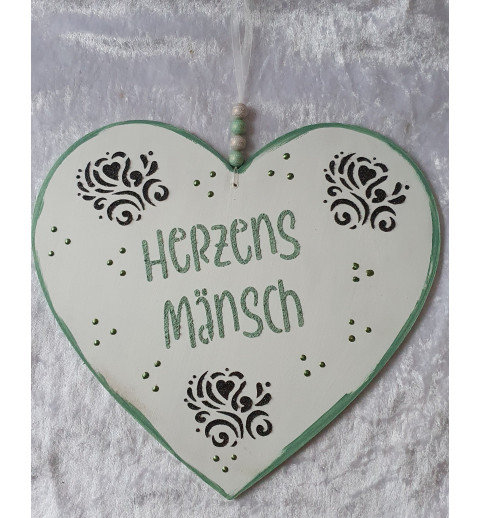 Schild Herzens Mänsch