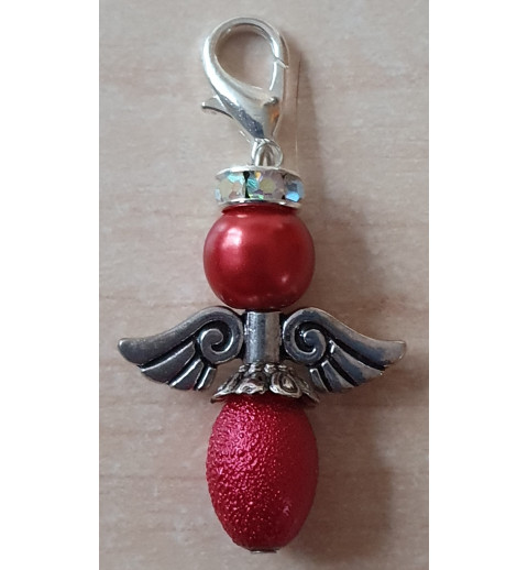Perlen Engel rot