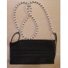 Gesichtsmasken- Halterungs-Kette weiss/hellgrün