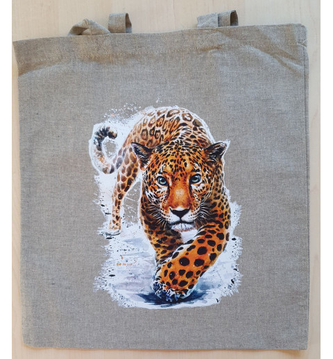 Baumwoll Tasche Leopard