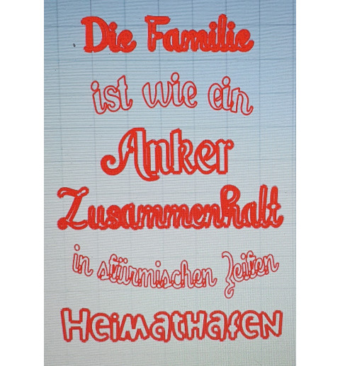 Schablone Anker....