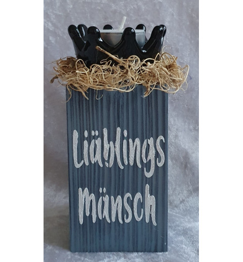 Teelicht Halter Liäblings Mänsch