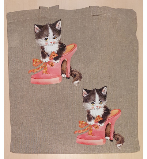 Baumwoll Tasche Katze