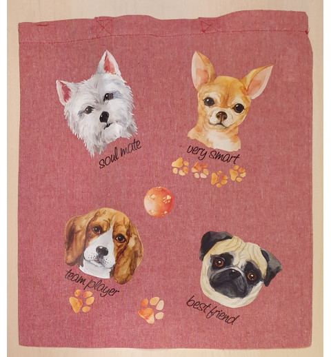 Baumwoll Tasche Hunde