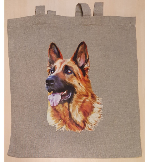 Baumwoll Tasche Schäferhund