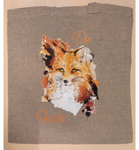 Baumwoll Tasche Fuchs