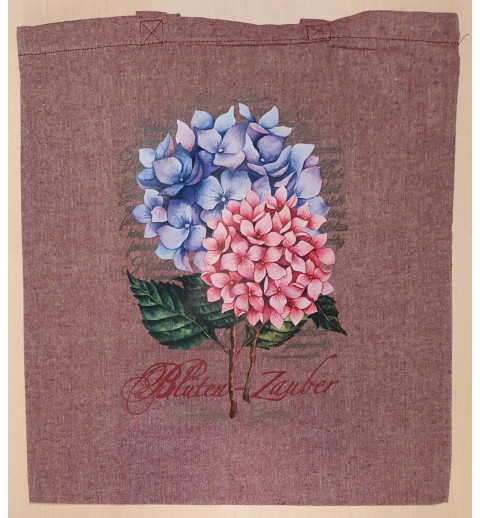 Baumwoll Tasche Hortensien