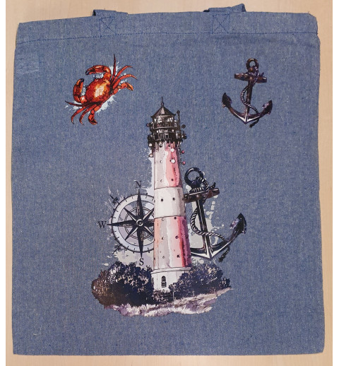 Baumwoll Tasche Leuchtturm