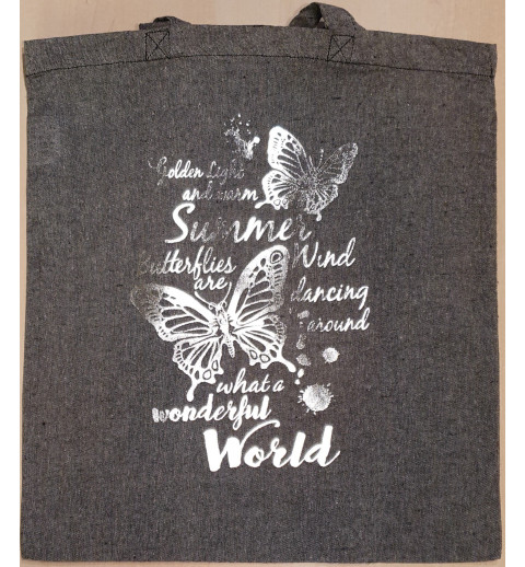 Baumwoll Tasche Schmetterling