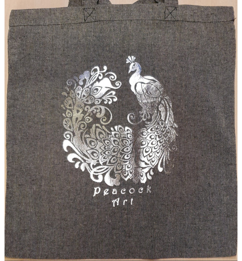 Baumwoll Tasche Pfau