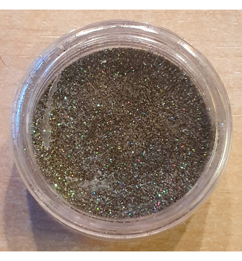 Embossing Pulver anthrazit/gold glitzer