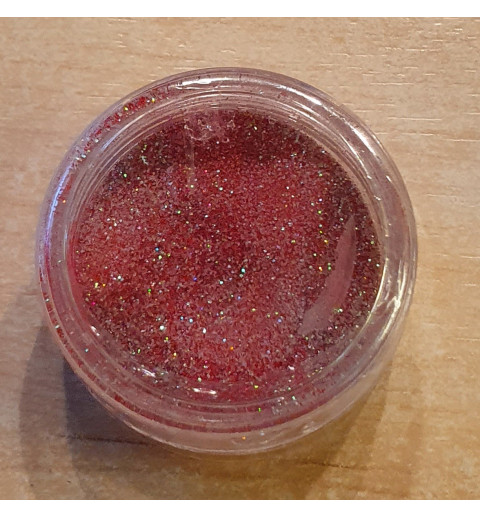 Embossing Pulver rot glitzer