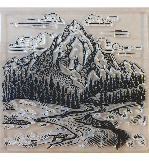 Clear Stamps Berg/Fluss