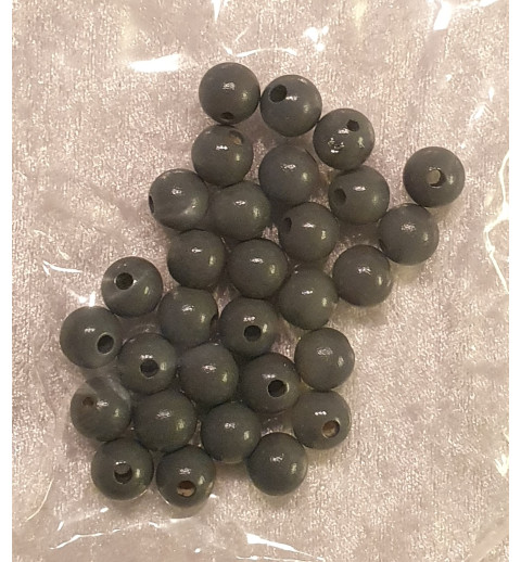 Holzperlen grau