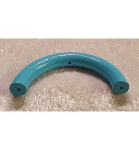 Halbring mit 5 Bohrungen 3mm türkis