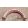 Halbring mit 5 Bohrungen 3mm rosa/perlmutt
